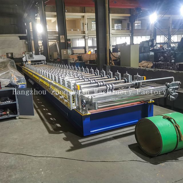 Машина для холодной прокатки кровли с электрической резкой