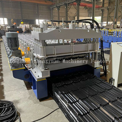 Профилегибочная машина для производства глазурованной ступенчатой ​​черепицы