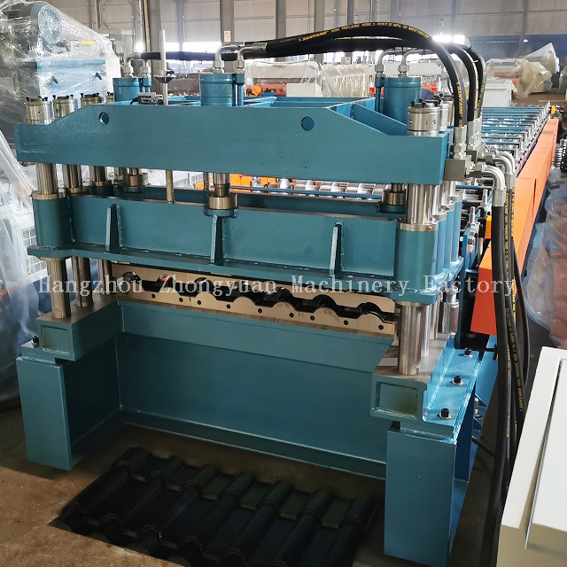 Профилегибочная машина для производства рулонов гофрированной черепицы, профилегибочная машина для производства металлического кровельного листа, машина для производства рулонной черепицы Metrocopo