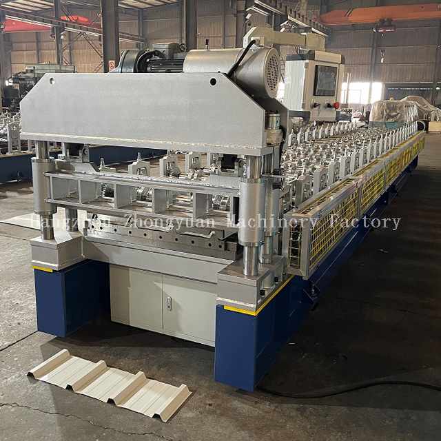 Машина для изготовления кровельных листов с электрической резкой