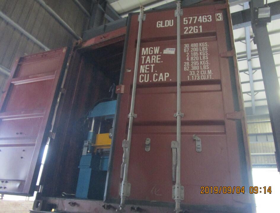 Поставка станка для резки по длине Zhongyuan толщиной 3 мм 4 сентября 2019 г.